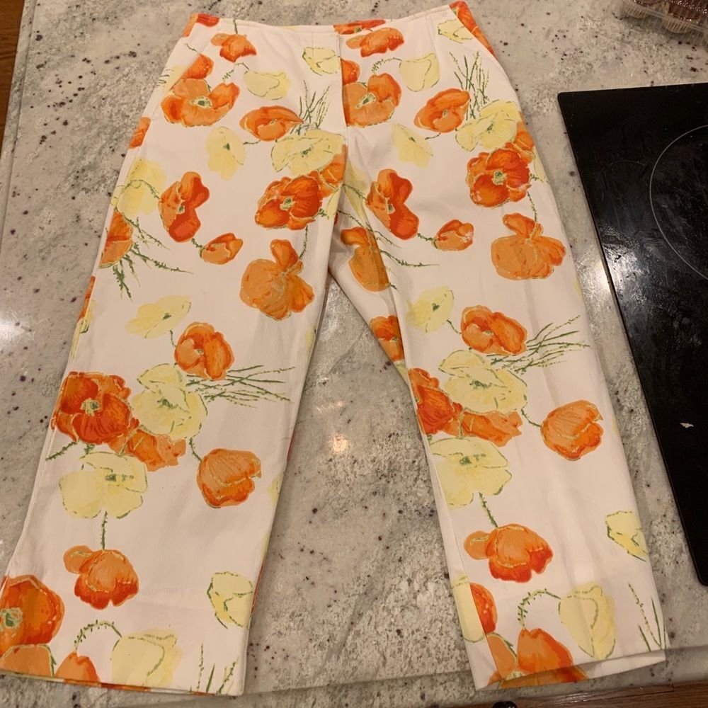 Liz Golf by Liz Claiborne Floral Pants sz 4